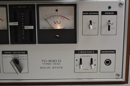 Sony TC-630D Reel to Reel Deck * Three Heads * Dust Cover * Fully Serviced