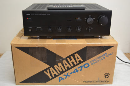 Yamaha AX-470 Stereo Integrated Amplifier * 65W RMS * Remote * Box * Fully Serviced