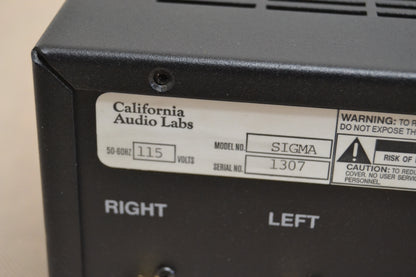 California Audio Labs - Sigma and Delta - Vacuum Tube DAc and Single HD-CD Transport
