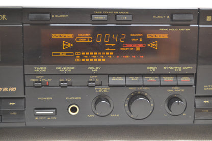 Pioneer CT-W910R Double Cassette Deck * Fully Serviced * New Belts