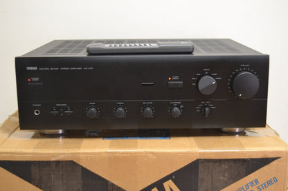 Yamaha AX-470 Stereo Integrated Amplifier * 65W RMS * Remote * Box * Fully Serviced