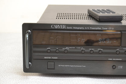 Carver CT-3 Stereo Preamplifier and Tuner * Remote Control *