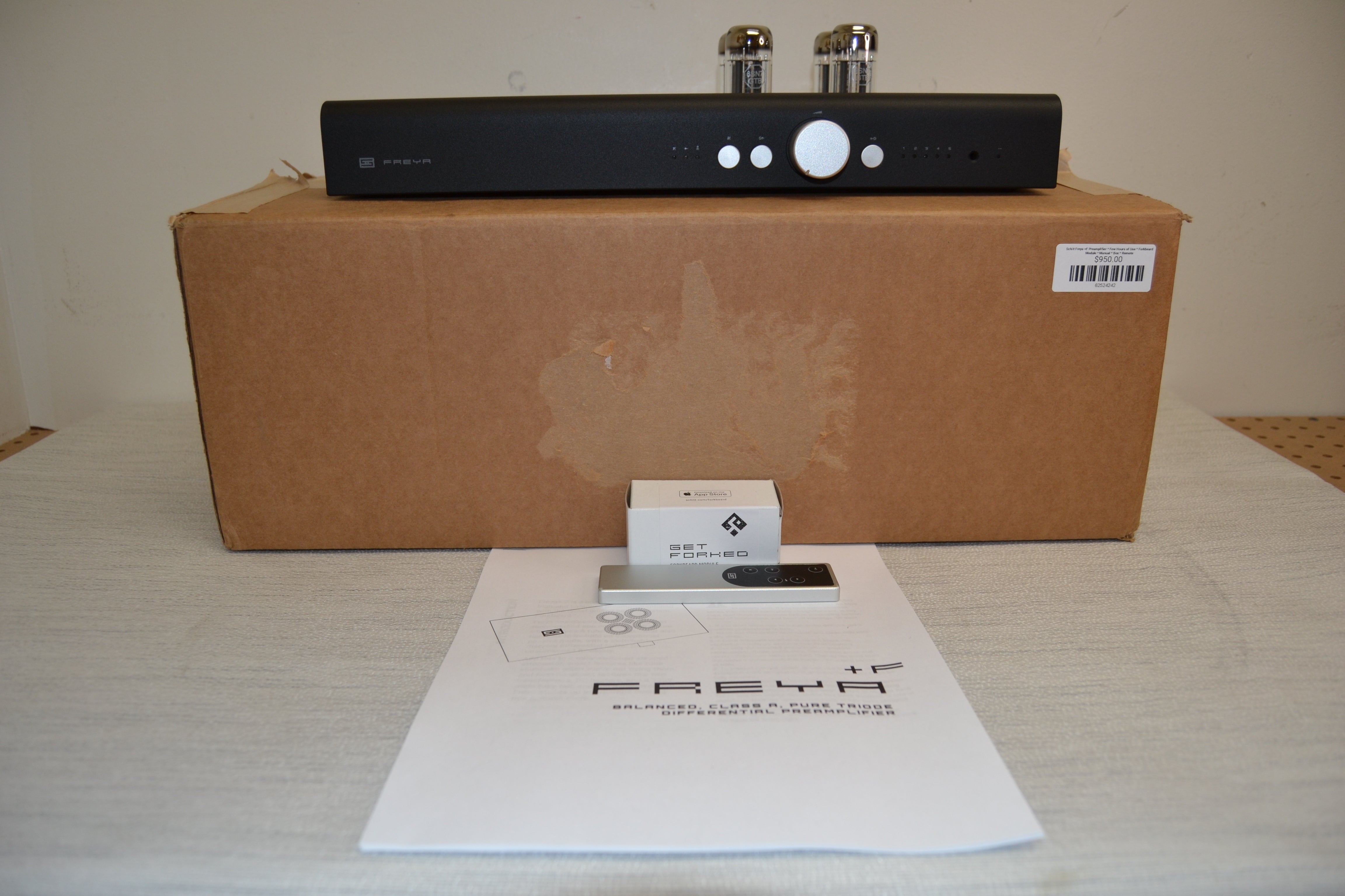 Schiit Freya +F Preamplifier * Few Hours of Use * Forkbeard Module * Manual * Box * Remote
