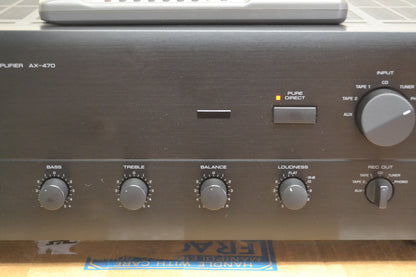 Yamaha AX-470 Stereo Integrated Amplifier * 65W RMS * Remote * Box * Fully Serviced