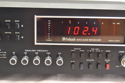 McIntosh MAC4200 Stereo Receiver * 75W RMS * Recapped and Rebuilt * 1986