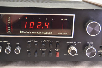 McIntosh MAC4200 Stereo Receiver * 75W RMS * Recapped and Rebuilt * 1986