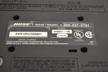 Bose AWR1-1W Acoustic Wave Radio * Remote Control * Fully Serviced