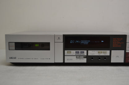 Akai HX-3 Single Cassette Deck * Fully Serviced * New Belts
