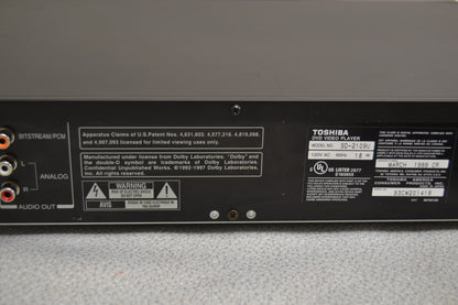 Toshiba SD-2109U Single DVD/CD Player