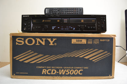 Sony RCD-W500C Cd Changer and CD Recorder * Remote * Box * Fully Serviced * New Belts !