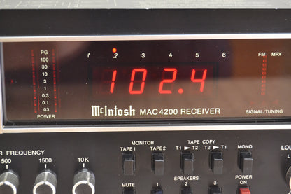 McIntosh MAC4200 Stereo Receiver * 75W RMS * Recapped and Rebuilt * 1986
