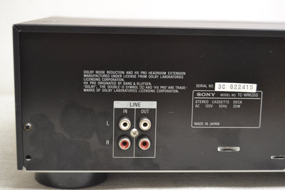 Sony TC-WR635S Double Cassette Deck * Fully Serviced with New Belts