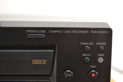 Sony RCD-W500C Cd Changer and CD Recorder * Remote * Box * Fully Serviced * New Belts !
