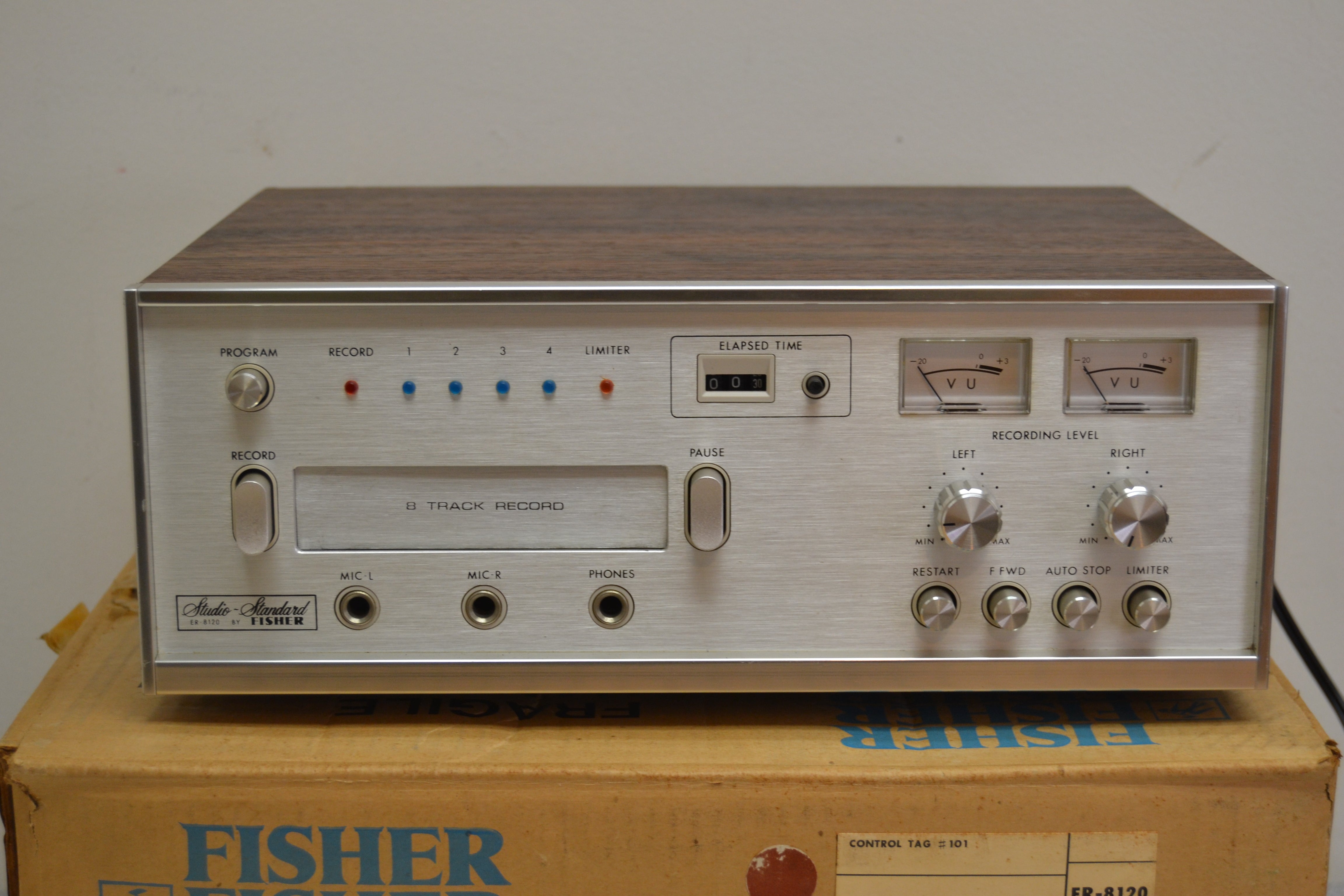 Fisher ER-8120 - 8Track Player / Recorder - Manual - Box