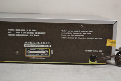Akai HX-3 Single Cassette Deck * Fully Serviced * New Belts
