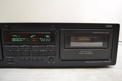 Onkyo TA-RW255 Double Cassette Deck * Fully Serviced * New Belts