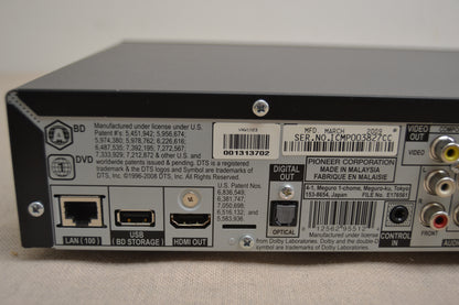 Pioneer BDP-320 Blu-Ray Player * Remote * Box