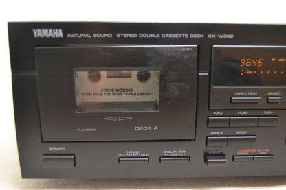 Yamaha KX-W392 Double Cassette Deck * Fully Serviced * New Belts