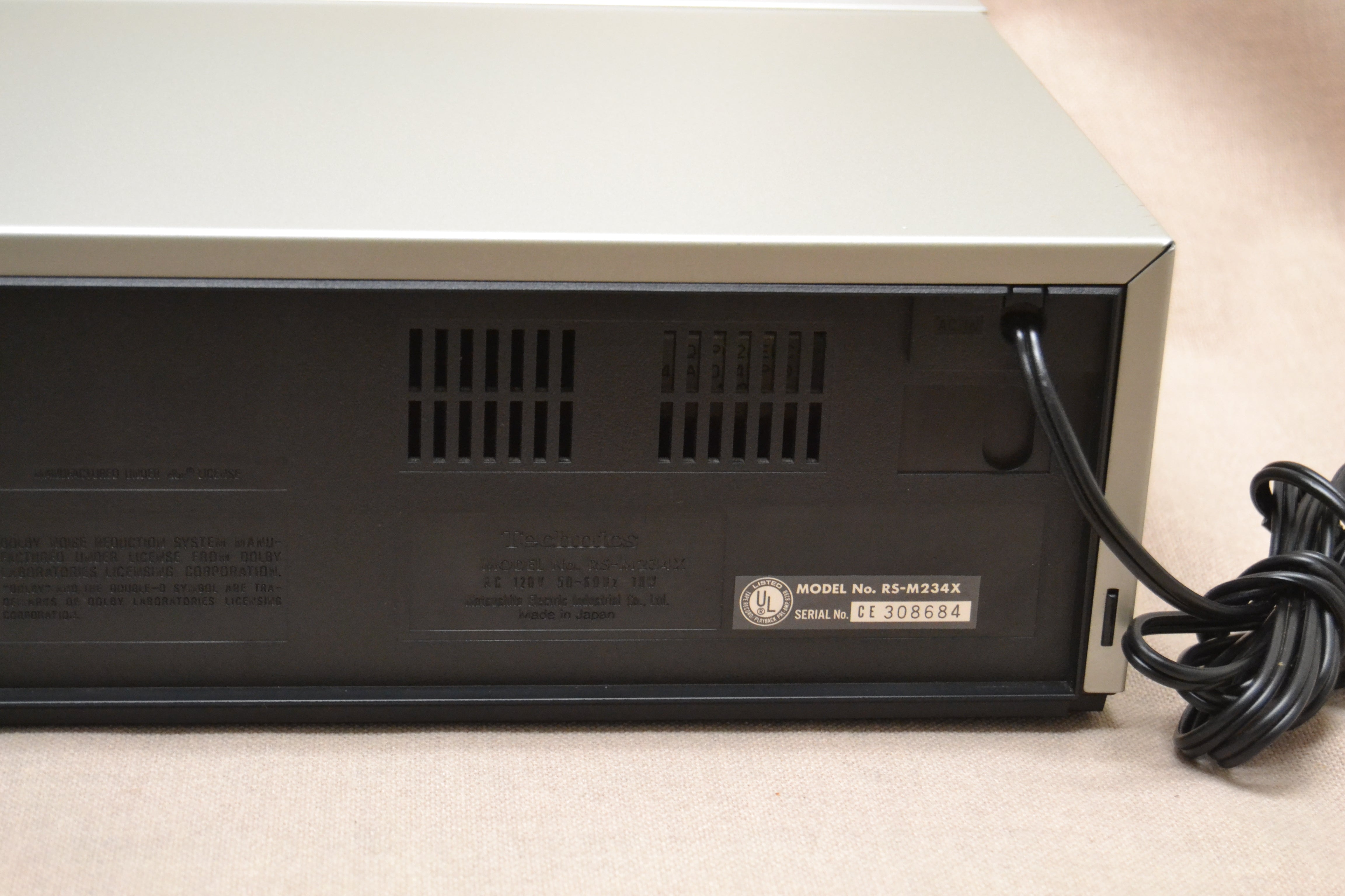 Technics RS-M234X Single Cassette Deck * Fully Serviced * New