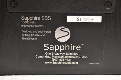 Sapphire SBS Bookshelf Speakers * Fully Serviced