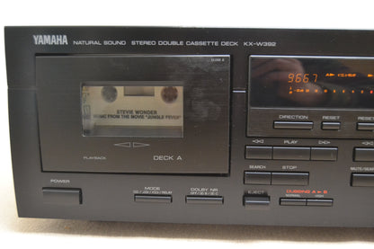 Yamaha KX-W392 Double Cassette Deck * Fully Serviced * New Belts