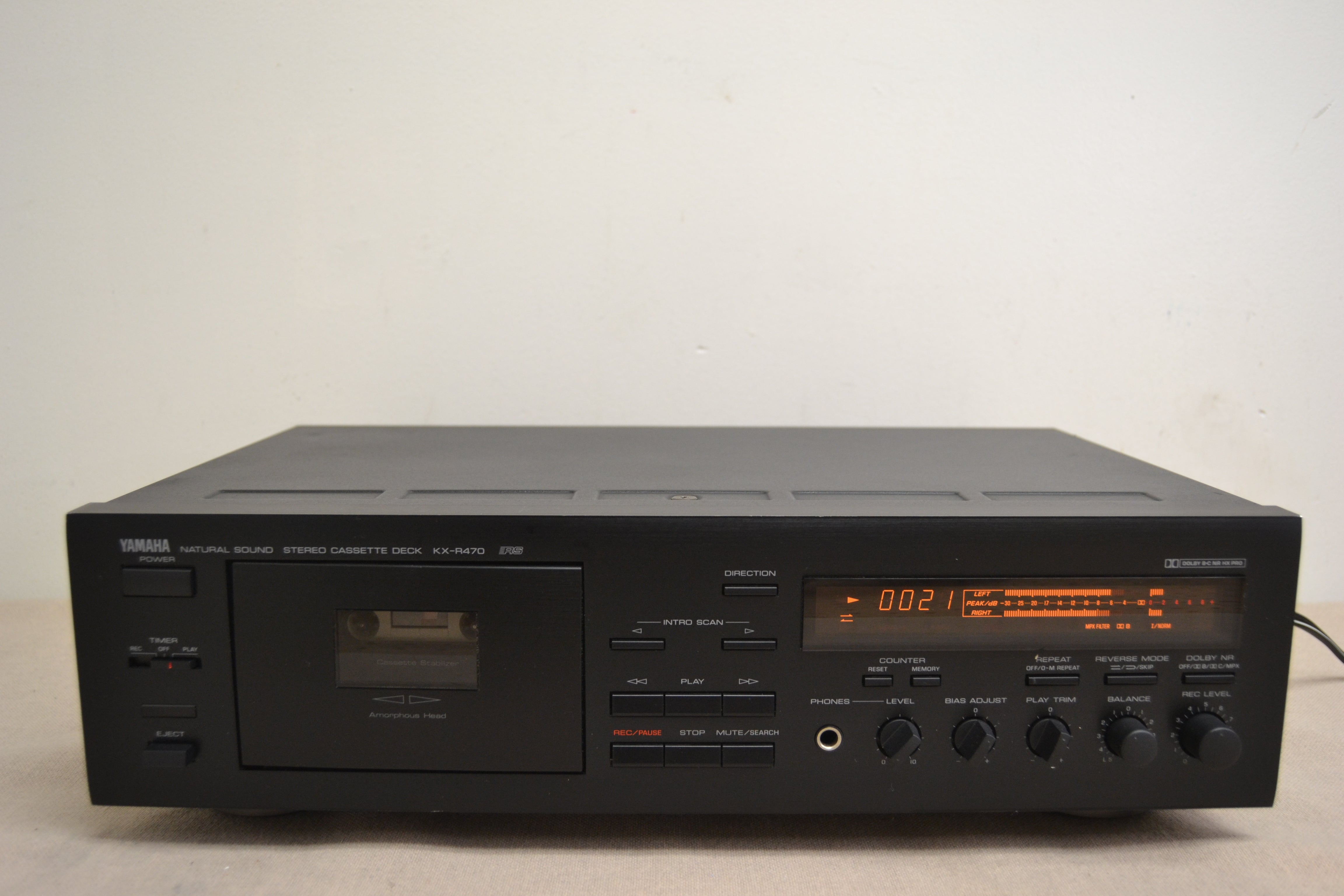 Yamaha KX-R470 Single Cassette Deck * Fully Serviced * New Belts
