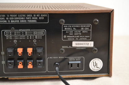 Hitachi SR-504 Stereo Receiver * 27W RMS * 1979