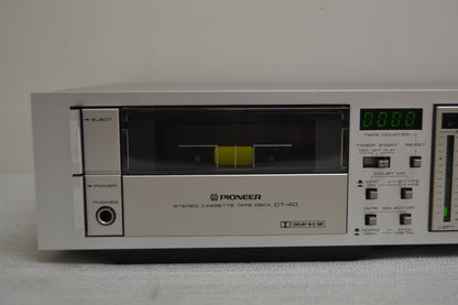 Pioneer CT-40 Single Cassette Deck * Fully Serviced * New Belts !!!
