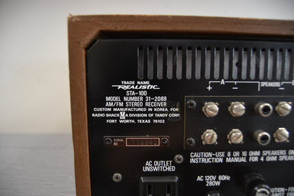 Realistic STA-100 Stereo Receiver * 1980 * 22W RMS