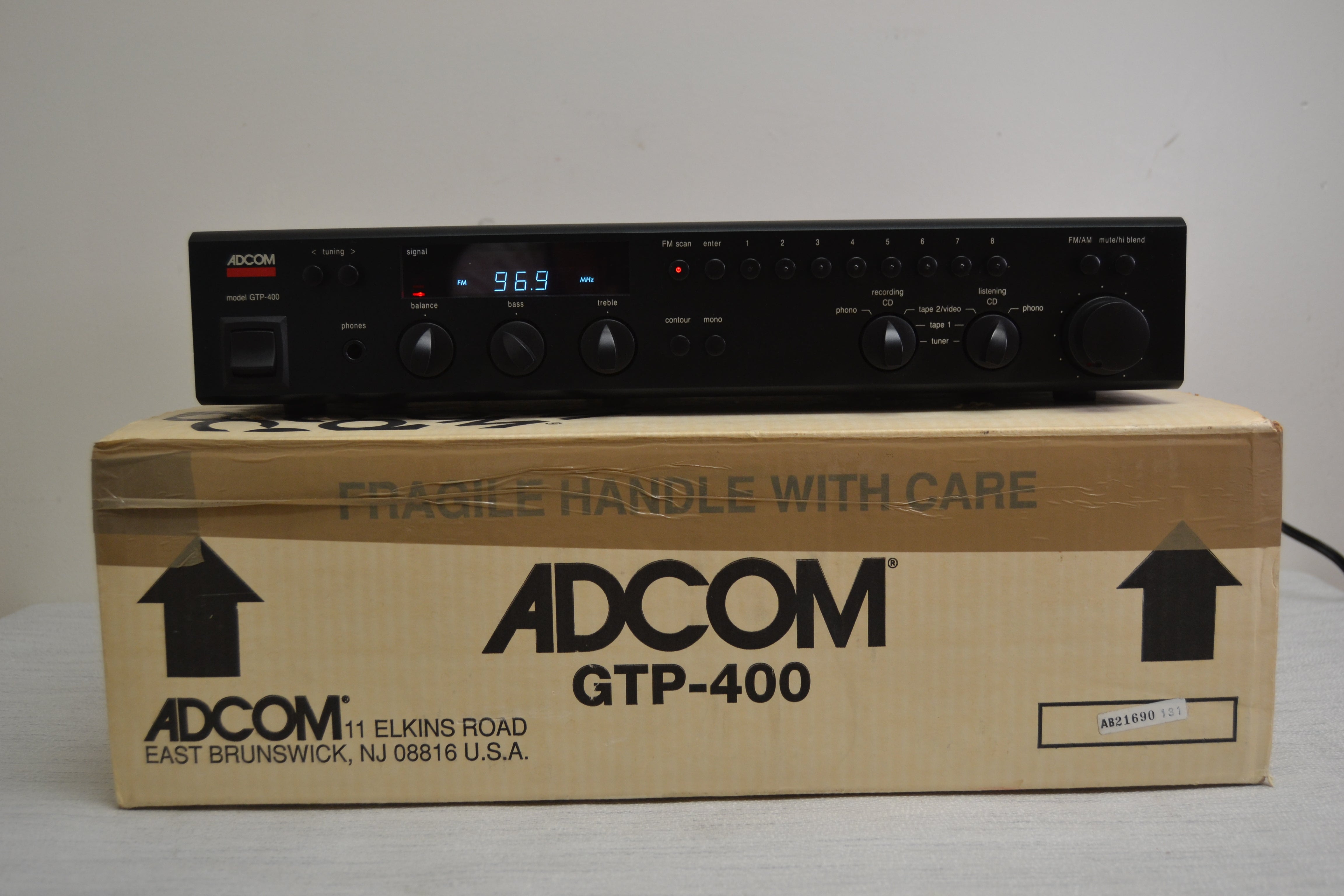 Adcom GTP-400 Stereo Preamplifier/Tuner * Box * Fully Serviced *