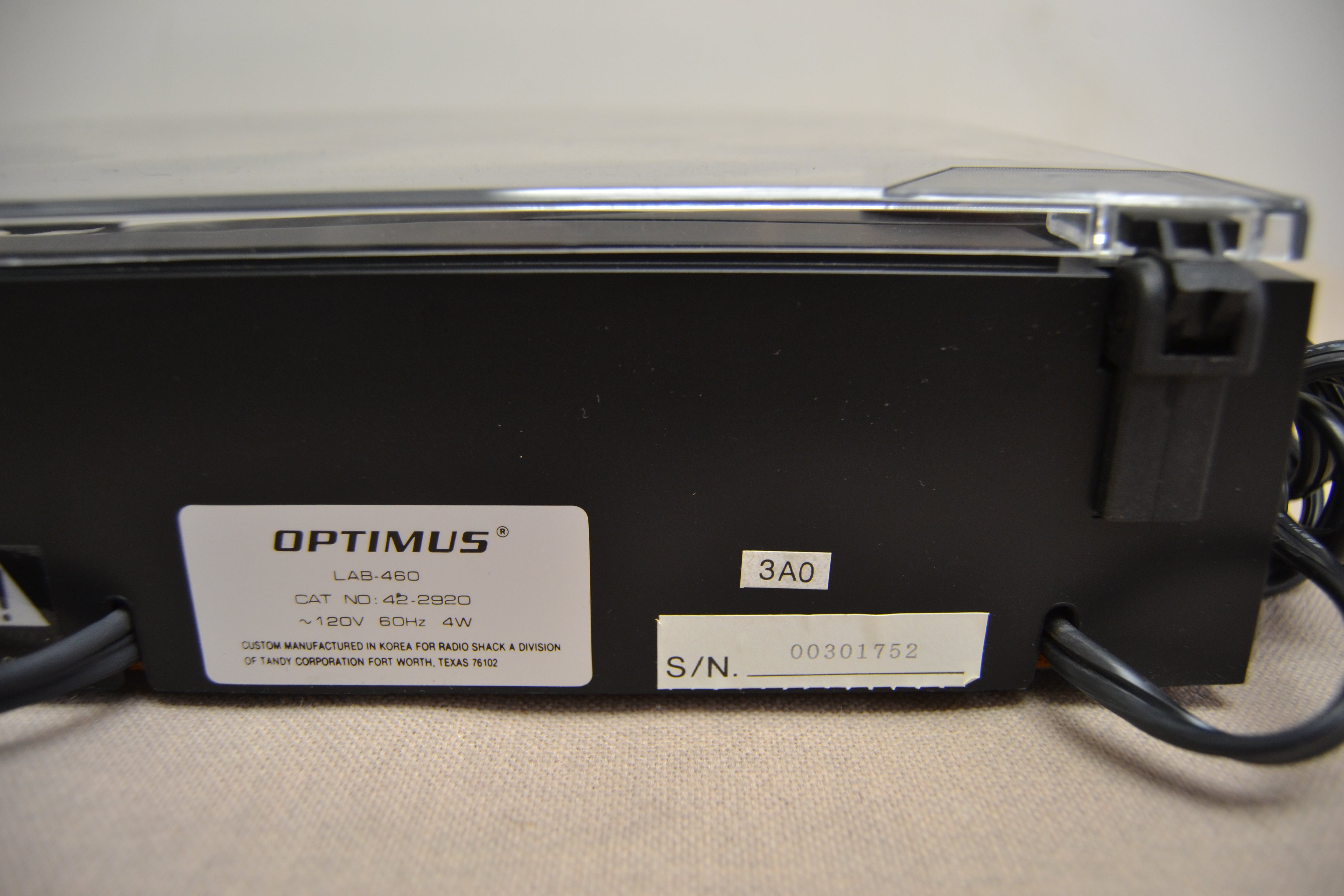 Optimus LAB-460 Bekt Drive Turntable – The Turntable Store