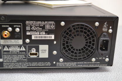 Sony BDP-S5000ES BluRay/DVD/CD Player * Remote * Manual