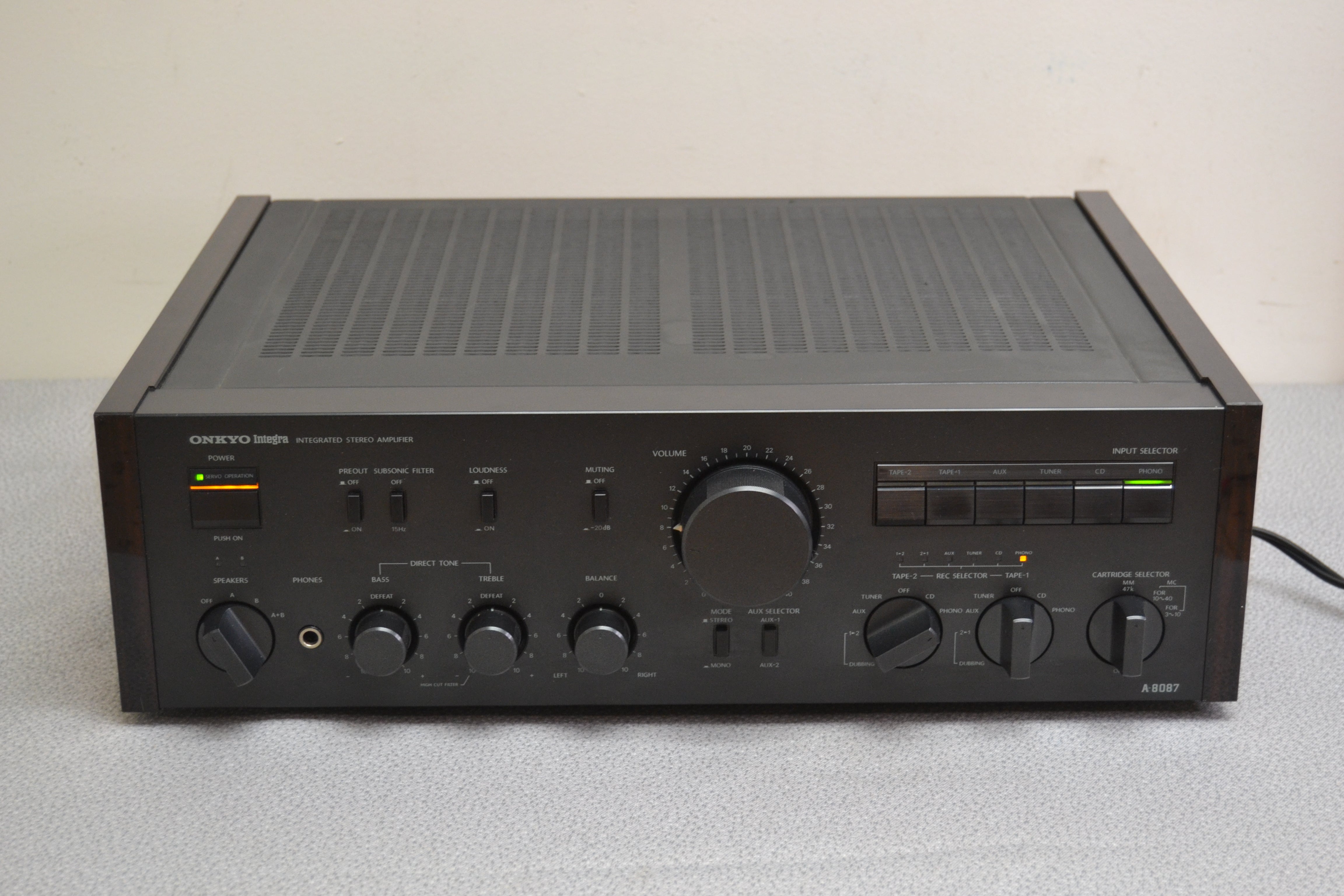 Onkyo A-8087 Integrated Stereo Amplifier * 100W RMS * 1985