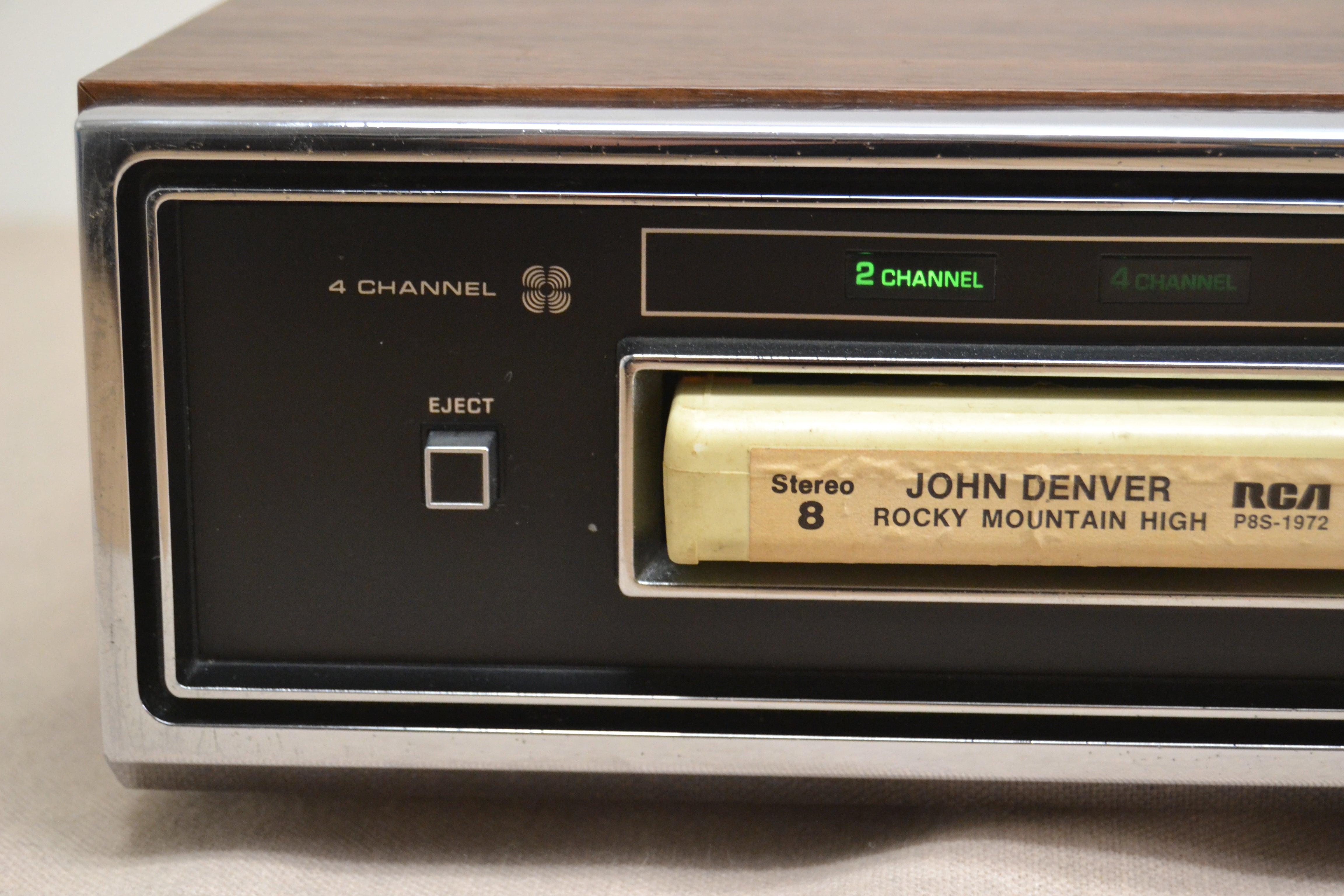 Panasonic RS-845US * 8 Track Player * 2 and 4 Channel ( Quad ) * Fully Serviced * New Belts