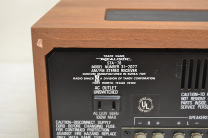 Realistic STA-78 Stereo Receiver * 20W RMS * Fully Serviced