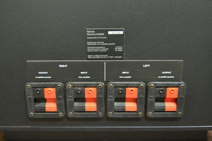 Revox Piccolo Bass - Passive Subwoofer * Manual
