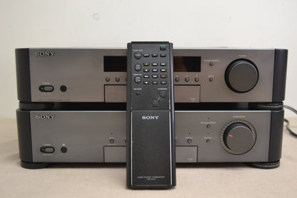 Sony Stack * TA-S7 Integrated Amplifier & ST-S7 Tuner * 50W RMS * 1992 * Remote