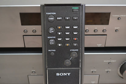 Sony Stack * TA-S7 Integrated Amplifier & ST-S7 Tuner * 50W RMS * 1992 * Remote