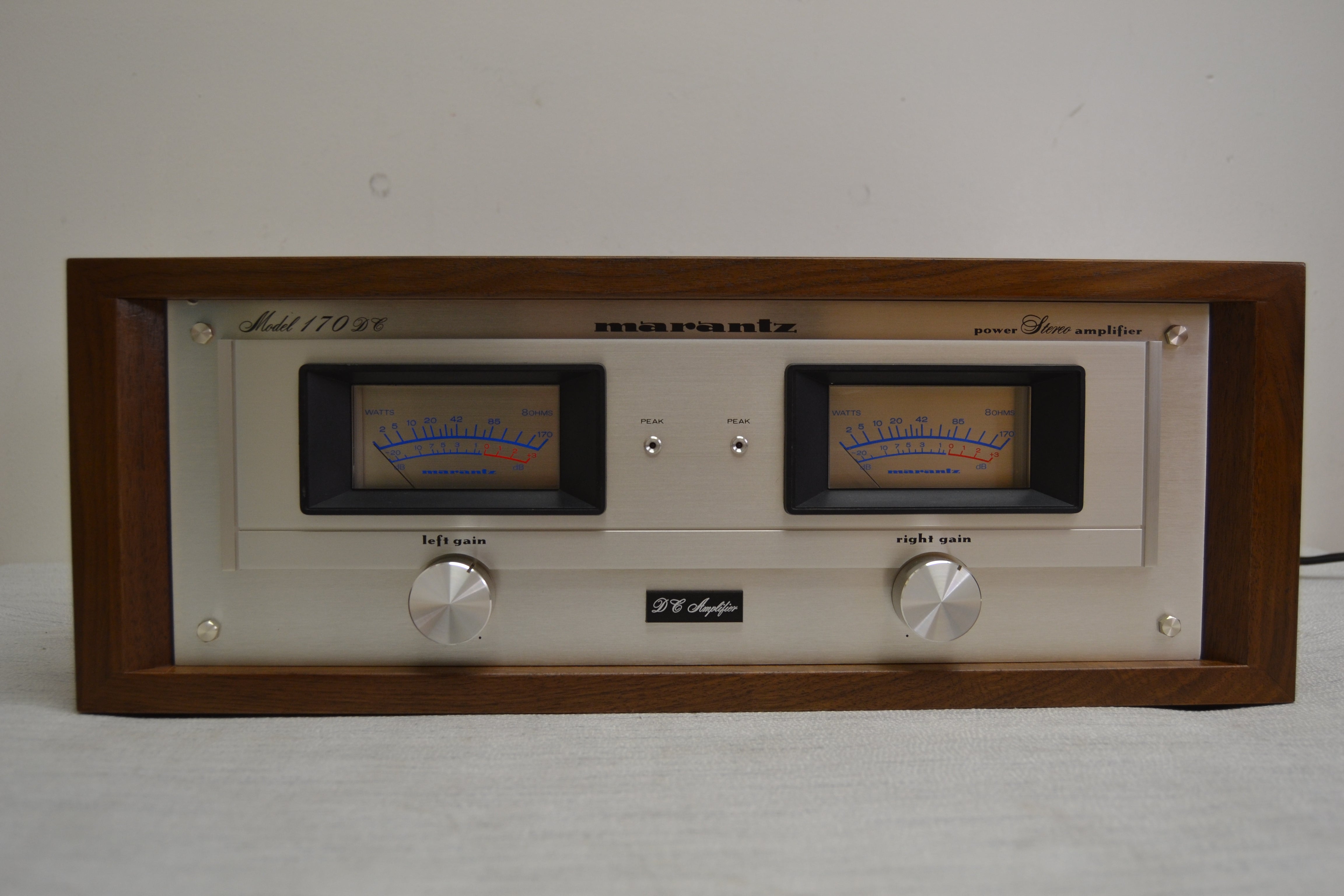 Marantz 170DC Stereo Power Amplifier * Fully Serviced * NEW Heiukko Solid Wood Case