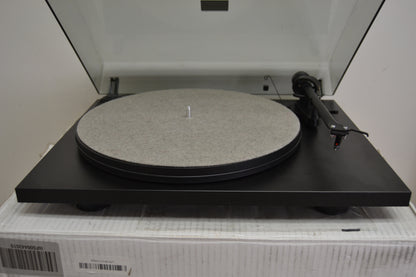 Pro-Ject Essential II Phono USB Manual belt-drive turntable with pre-mounted cartridge, USB output, and built-in phono preamp (Black)