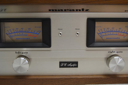 Marantz 170DC Stereo Power Amplifier * Fully Serviced * NEW Heiukko Solid Wood Case