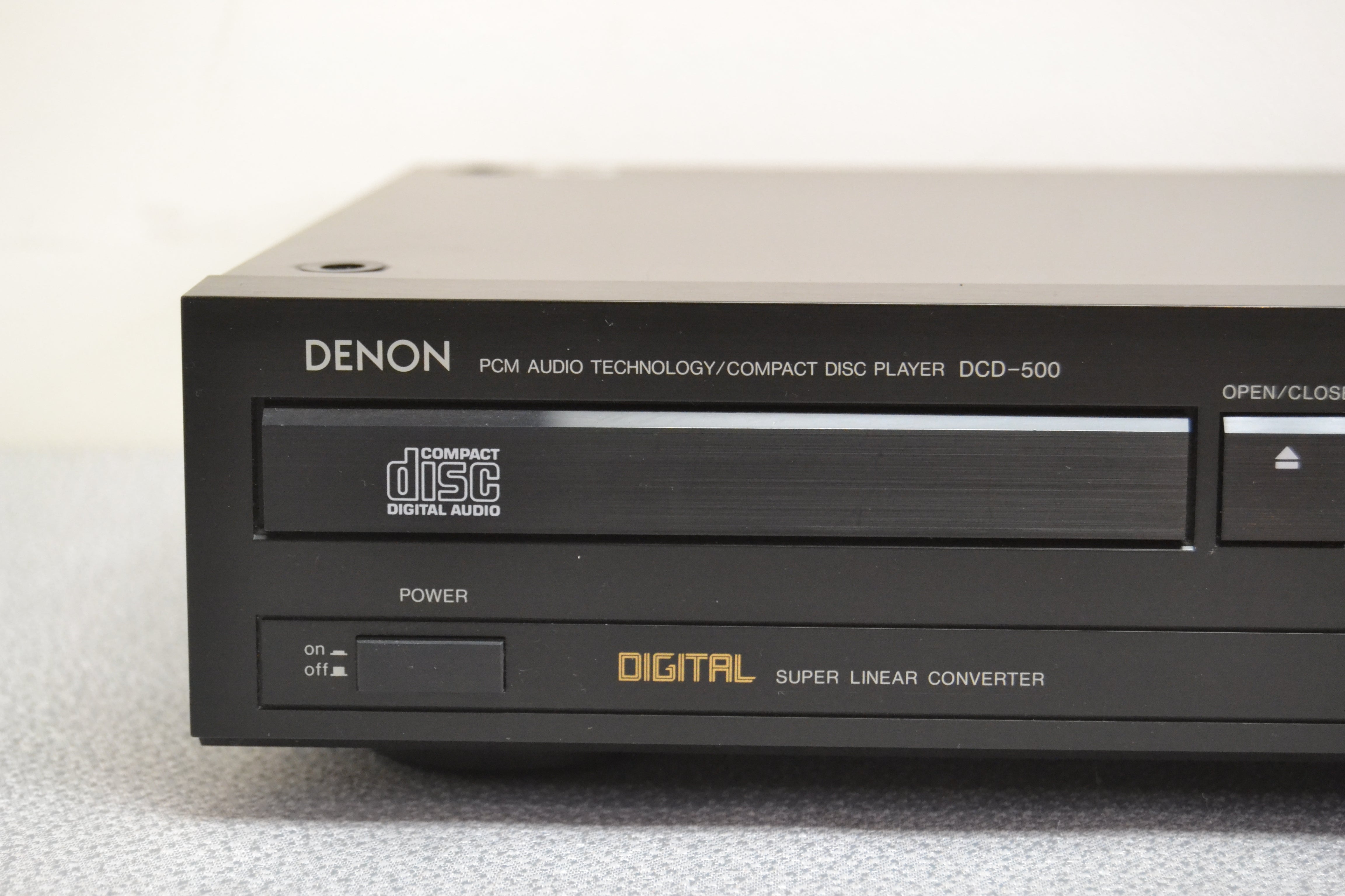 Denon DCD-500 Single CD Player * 1986