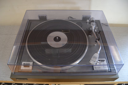 Sanyo TP-626 Turntable with NEW Audio Technica AT3600 Cartridge