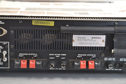Sansui 2000A Stereo Receiver  * 1970 * 35W RMS