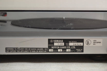 Yamaha P-200 Belt Drive Turntable * Fully Serviced