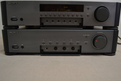 Sony Stack * TA-S7 Integrated Amplifier & ST-S7 Tuner * 50W RMS * 1992 * Remote
