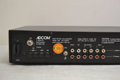 Adcom GTP-400 Stereo Preamplifier/Tuner * Box * Fully Serviced *