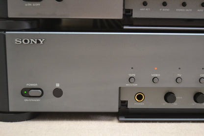 Sony Stack * TA-S7 Integrated Amplifier & ST-S7 Tuner * 50W RMS * 1992 * Remote