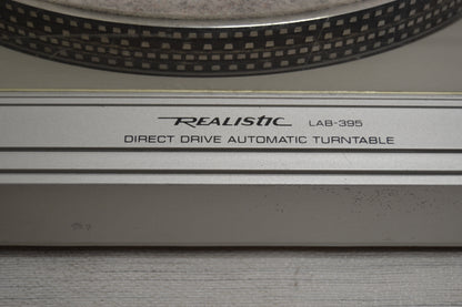 Realistic LAB 395 Direct Drive Turntable  * NEW Audio Technica Cartridge * Fully Serviced