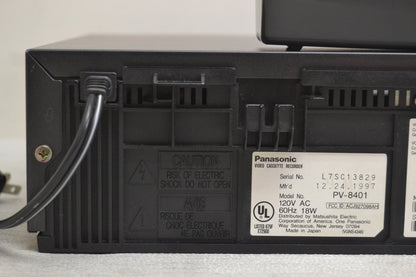 Panasonic PV-8401 Video Cassette Recorder * Fully Serviced * New Belts * Remote